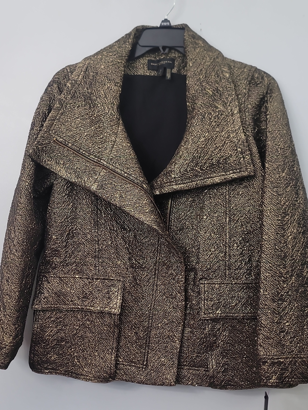 Donna Karan New York Metallic Jacquard Jacket